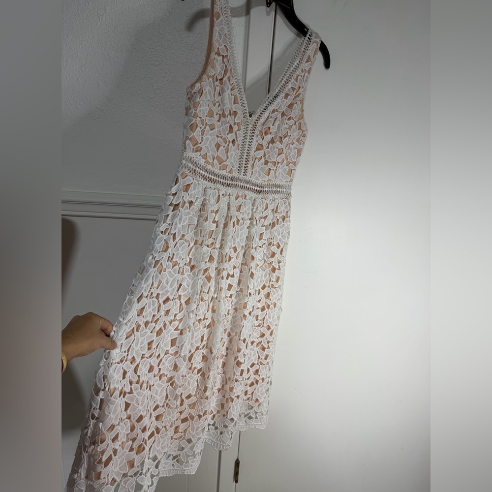 Gianni Bini Cream Lace Midi Dress size S new without tag - Picture 5 of 10